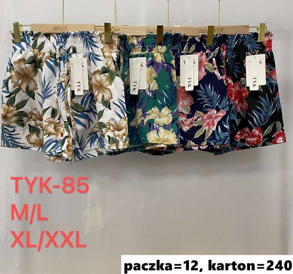 Szorty damskie Roz M/L-XL/2XL, Mix Kolor Paczka 12 szt